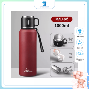 binh giu nhiet gifts by seven 800ml inox 316 cao cap có coc dung